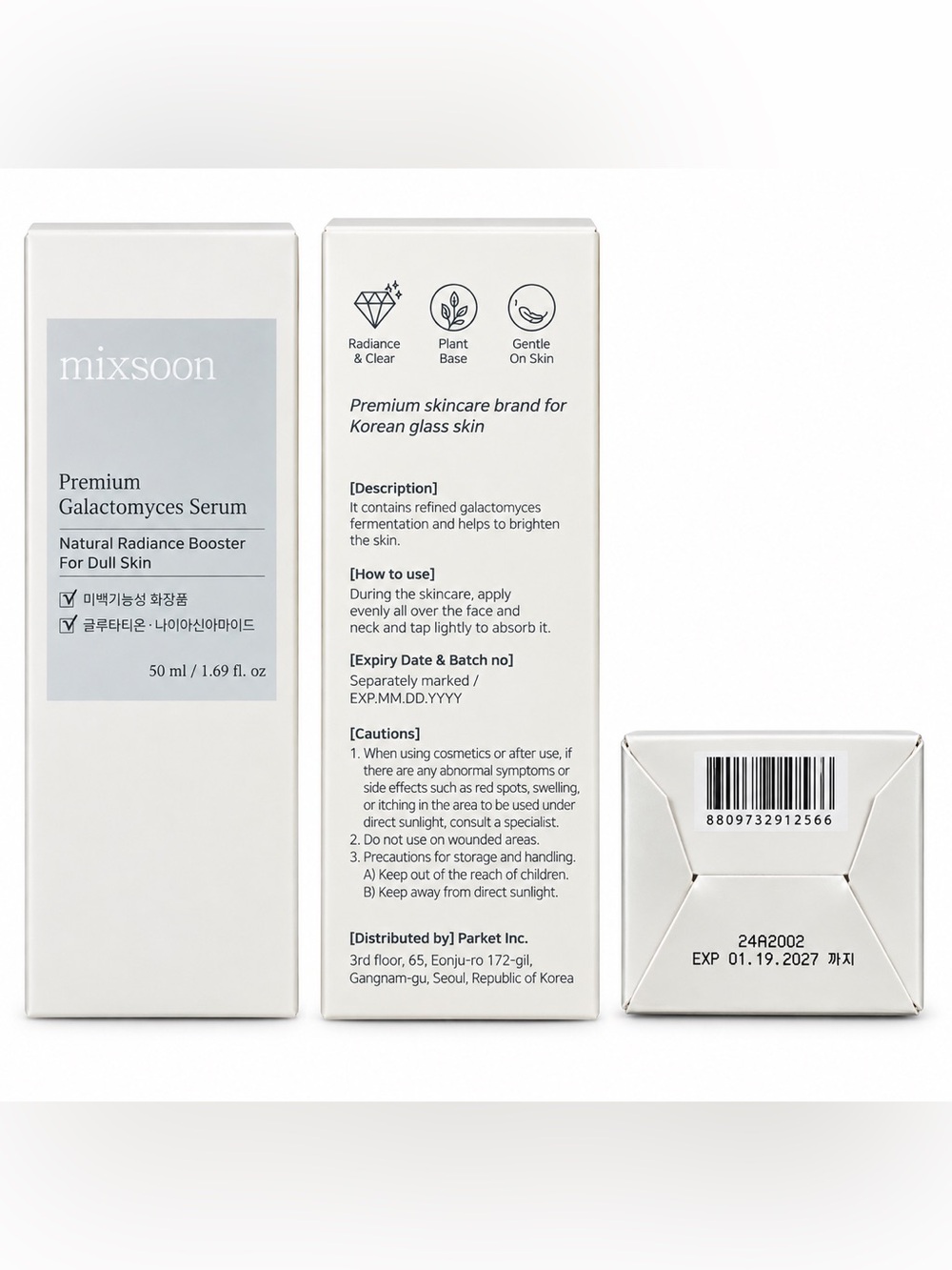 Mixsoon Premium Galatomyces Serum Natural Radiance Booster for dull skin